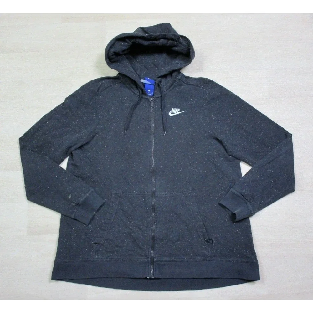 Nike AOP Full Zip Hoodie (L) Hooded Sweatshirt Solar System Stars‎ Dots Splatter